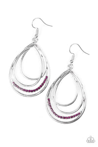Paparazzi Start Each Day With Sparkle Purple Earrings