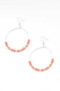 Stone Spa Orange Earrings - Paparazzi