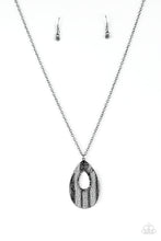 Load image into Gallery viewer, Paparazzi Stop, TEARDROP, and Roll Black Necklace Set