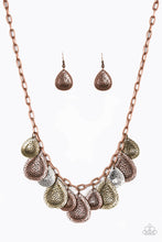 Load image into Gallery viewer, Paparazzi Storm Goddess Copper Necklace Set