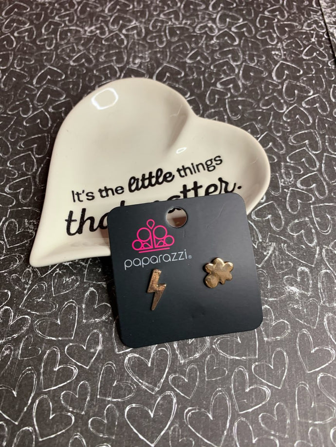When the skies are stormy, wear earrings to match! The flashing lighting and somber clouds make for a wet day,  so grab a hot drink, dive into a good adventure story--and enjoy being warm and dry inside!  Sold as one pair of earrings.  Always nickel and lead free.