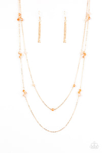 Paparazzi Swag and Sparkle Gold Necklace Set