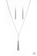 Load image into Gallery viewer, Paparazzi Tassel Tease White Necklace Set