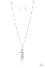 Load image into Gallery viewer, Paparazzi Teardrop Serenity Silver Necklace Set