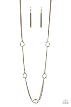 Load image into Gallery viewer, Paparazzi Teardrop Timelessness Brass Necklace Set