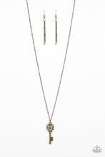 Load image into Gallery viewer, Paparazzi The Magic Key Brass Necklace Set