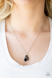 Paparazzi Time To Be Timeless Black Necklace Set