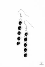 Load image into Gallery viewer, Paparazzi Trickle-Down Effect Black Earrings
