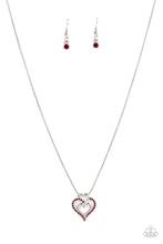 Load image into Gallery viewer, Triple the Beat Red Necklace Set
