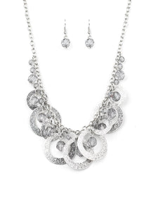 Turn It Up Silver Necklace Set