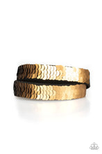 Load image into Gallery viewer, Under The SEQUINS Gold Wrap Bracelet