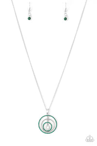 Paparazzi Upper East Side Green Necklace Set