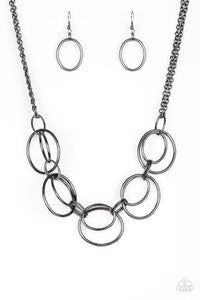 Urban Orbit Black Necklace Set