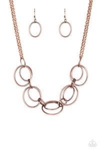 Urban Orbit Copper Necklace Set