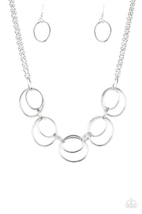 Urban Orbit Silver Necklace Set