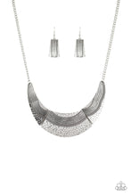 Load image into Gallery viewer, Paparazzi Utterly Untamable Silver Necklace Set