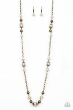 Load image into Gallery viewer, Paparazzi Wall Street Waltz Brass Necklace Set