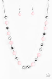 Paparazzi Weekend Getaway Pink Necklace Set