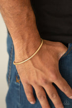 Load image into Gallery viewer, Brushed in a high-sheen shimmer, a rounded gold snake chain links around the wrist for a sleek look. Features an adjustable clasp closure.  Sold as one individual bracelet.  Always nickel and lead free.