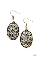 Load image into Gallery viewer, Paparazzi Wistfully Whimsical Brass Earrings